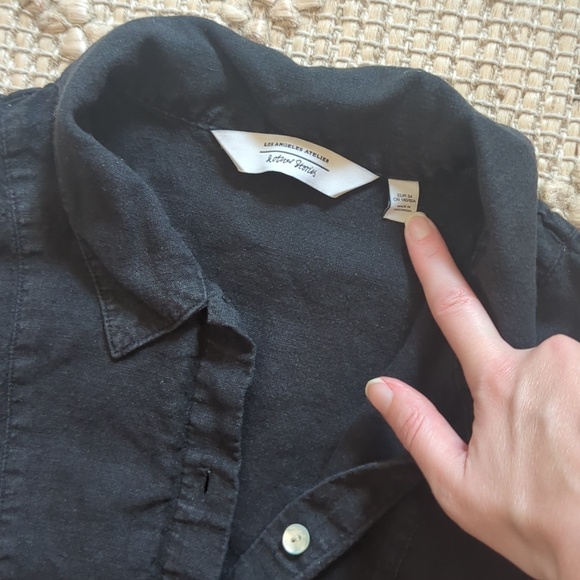 & Other Stories Dress | Black - Button Up, Mini | Size Small - Picture 6 of 6